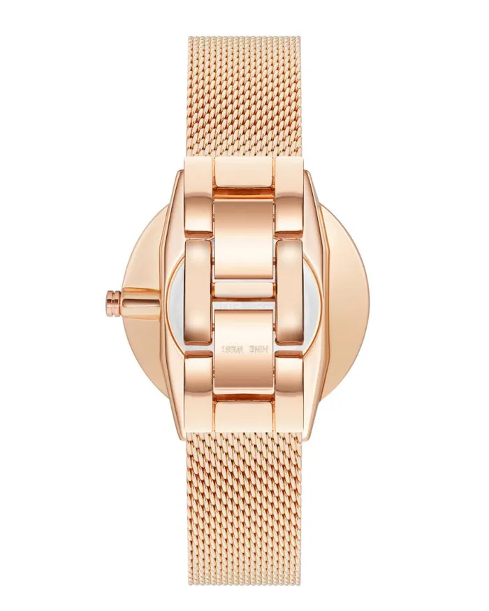 Mesh Bracelet Watch Rose Goldtone Women Nine West Straps Mesh Bracelet Watch Rose Goldtone Women Nine West Straps