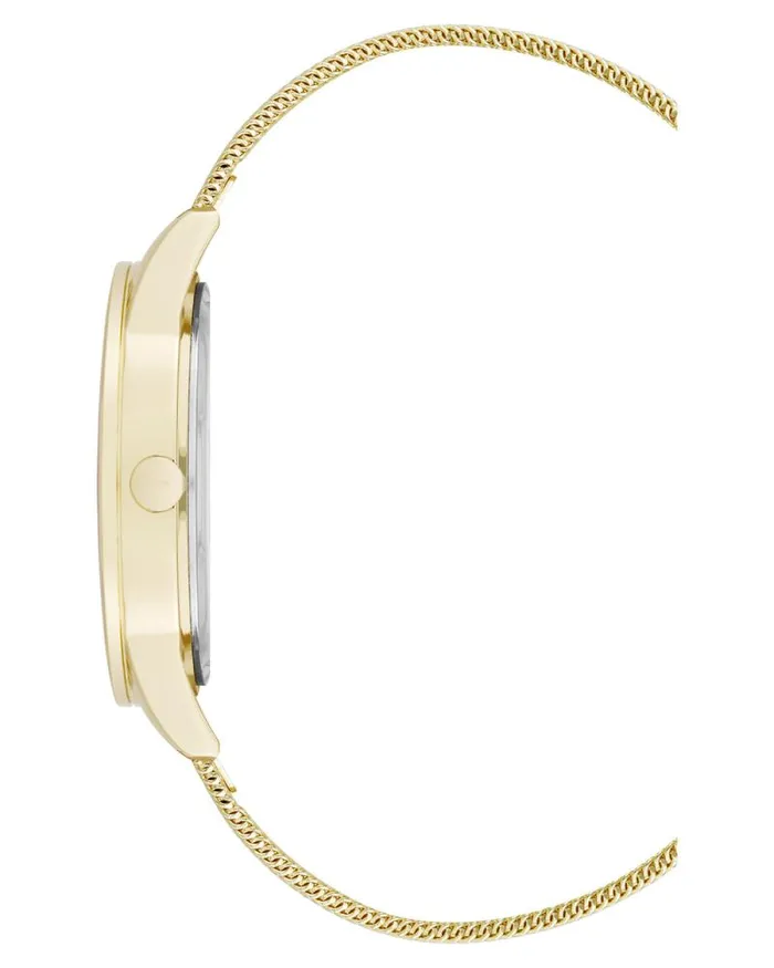 Mesh Bracelet Watch With Color Bezel Blackgold Women Nine West Straps Mesh Bracelet Watch With Color Bezel Blackgold Women Nine West Straps