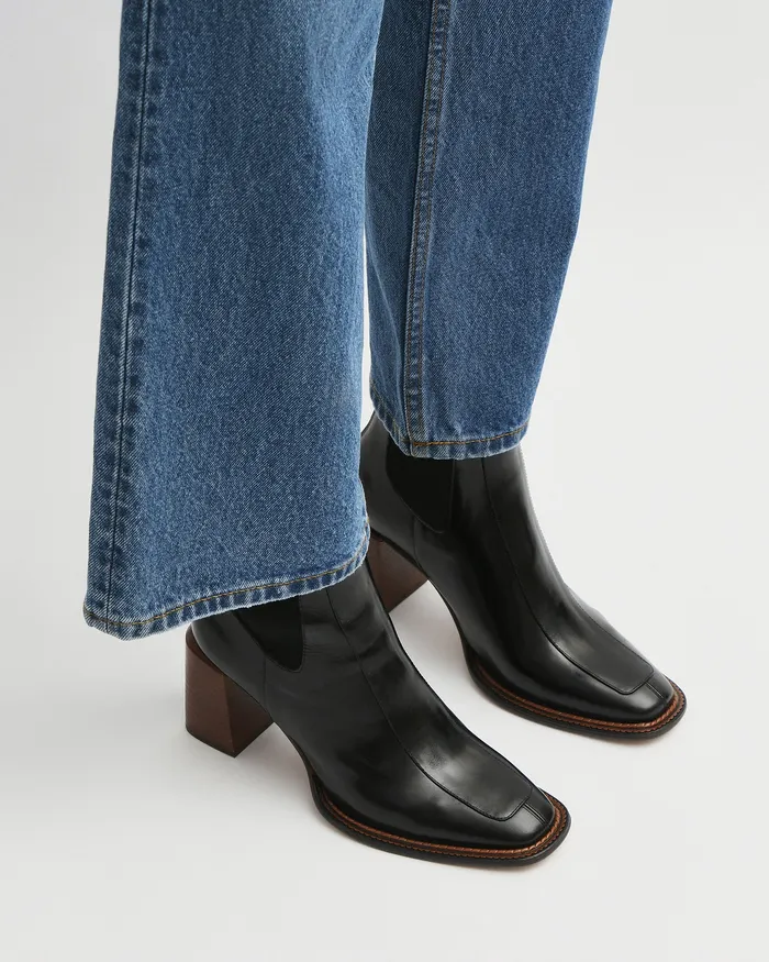MID ANKLE BOOTS jomercer Women Devina mid ankle boots black leather MID ANKLE BOOTS jomercer Women Devina mid ankle boots black leather