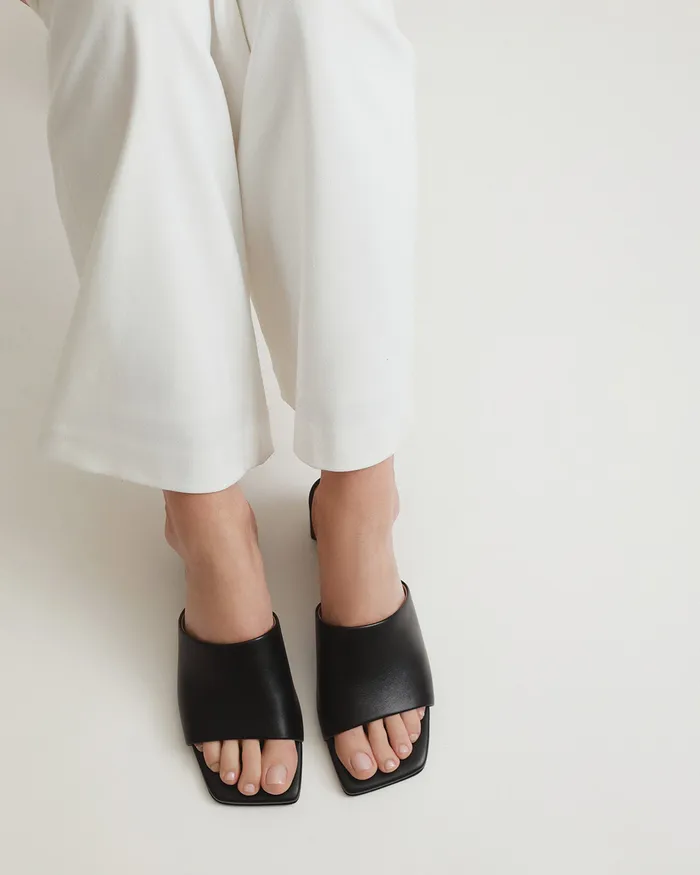 MID HEELS Herbie mid heel sandals black leather jomercer Women MID HEELS Herbie mid heel sandals black leather jomercer Women