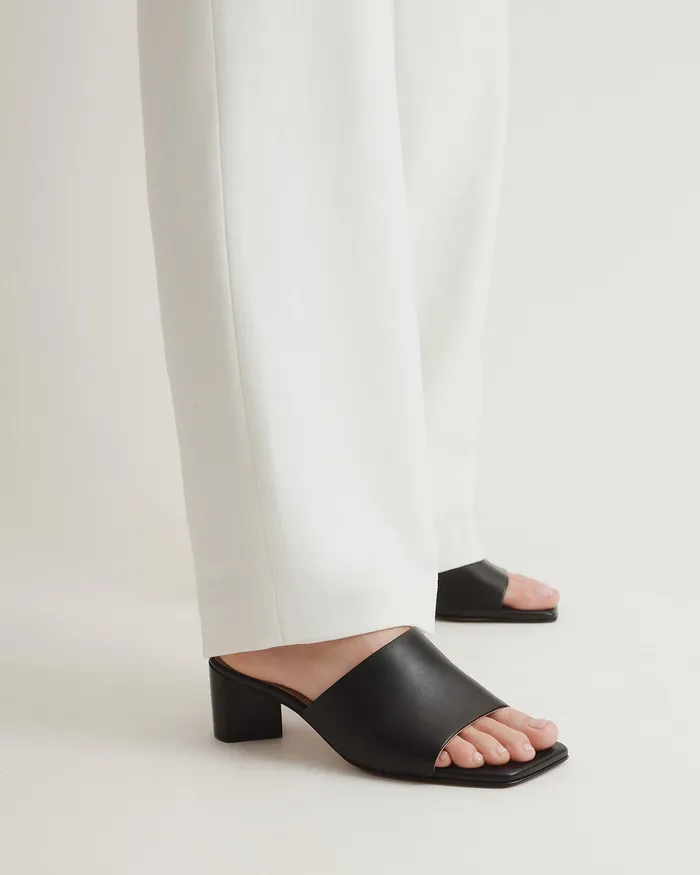 MID HEELS Herbie mid heel sandals black leather jomercer Women MID HEELS Herbie mid heel sandals black leather jomercer Women