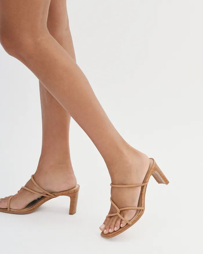 MID SANDALS Women jomercer Novi mid heel sandals tan leather MID SANDALS Women jomercer Novi mid heel sandals tan leather