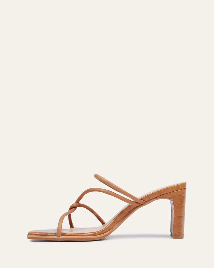 MID SANDALS Women jomercer Novi mid heel sandals tan leather MID SANDALS Women jomercer Novi mid heel sandals tan leather