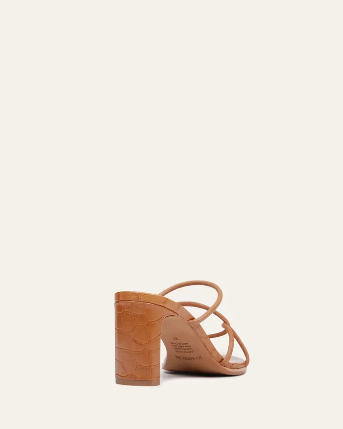 MID SANDALS Women jomercer Novi mid heel sandals tan leather MID SANDALS Women jomercer Novi mid heel sandals tan leather