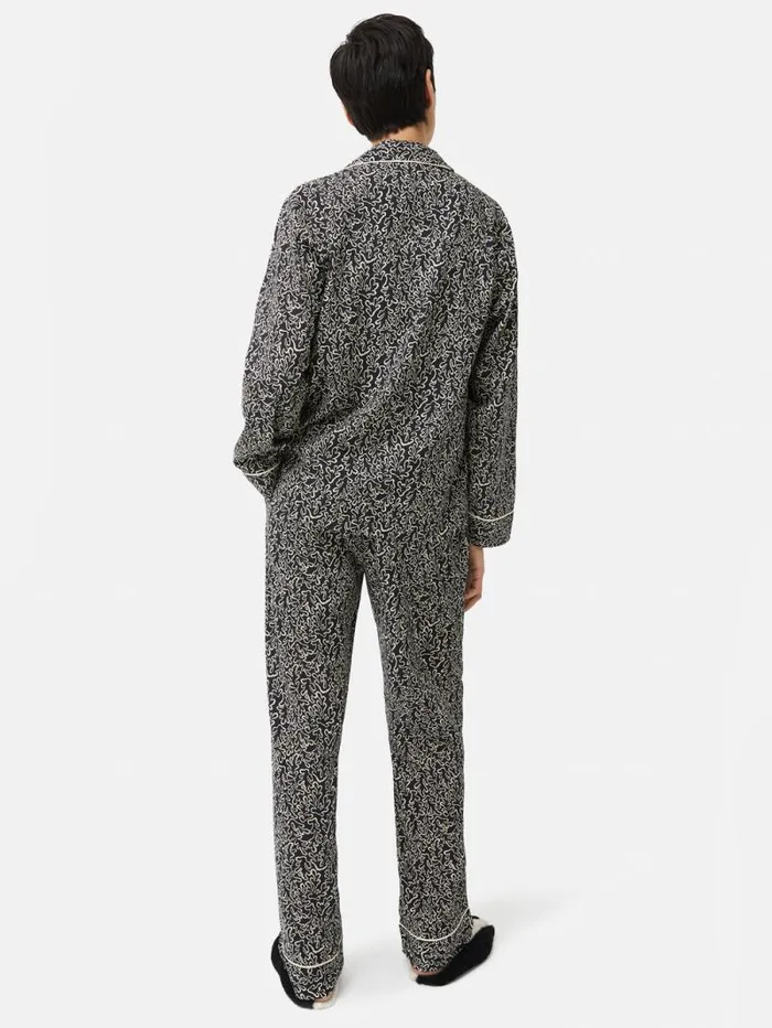 Mini Hydra Coral Pyjama Black Women Jigsaw Pyjamas and Loungewear