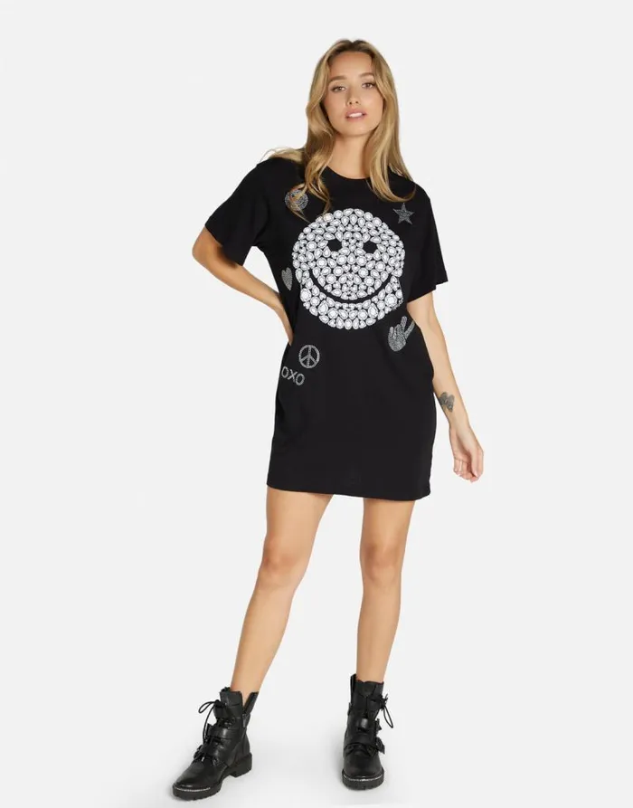 Misty Diamond Happyface Black Women Lauren Moshi Dresses