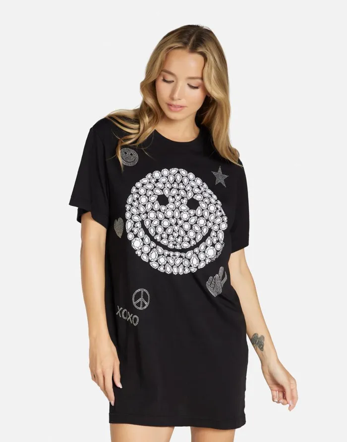 Misty Diamond Happyface Black Women Lauren Moshi Dresses