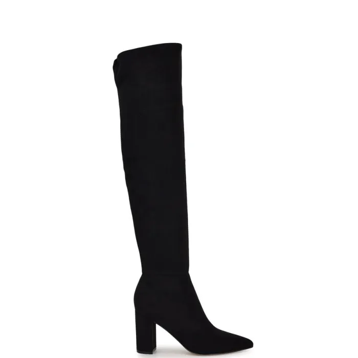 Miykah Over The Knee Boots Black Women Nine West Boots and Booties