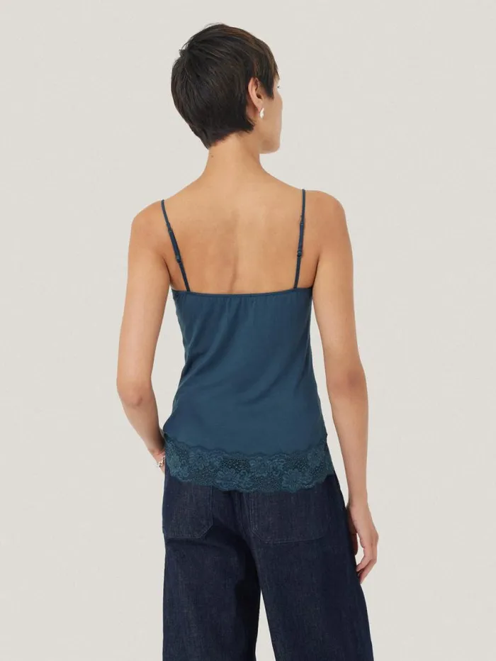 Modal Lace Vest Smoke Women Jigsaw Pyjamas and Loungewear