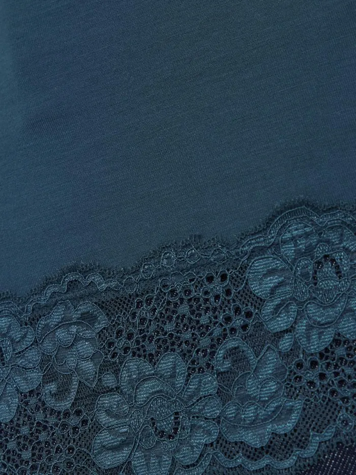Modal Lace Vest Smoke Women Jigsaw Pyjamas and Loungewear