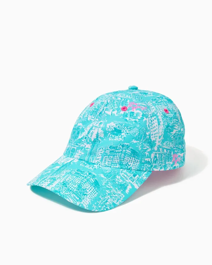 Monogram Shop Home and GiftsWomen Lilly Pulitzer Run Around Hat Shorely Blue Nyc Toile Accessories Small