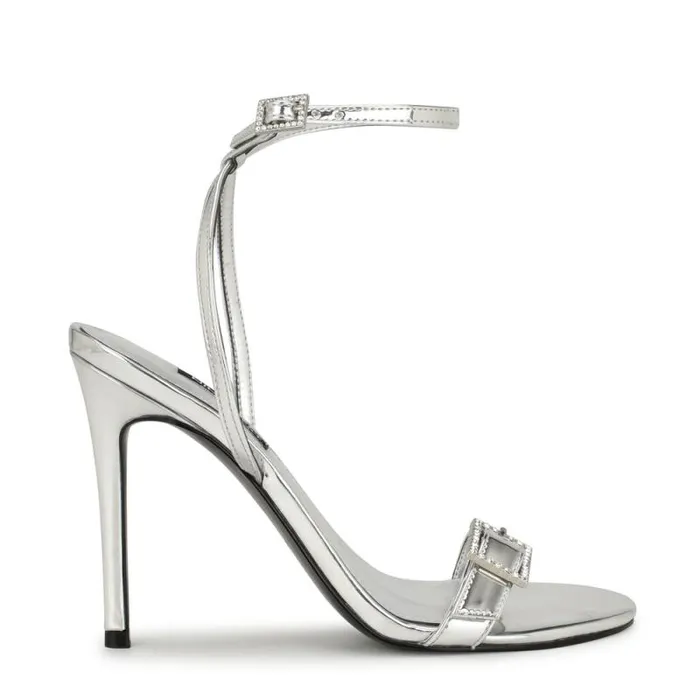 Moras Dress Sandals Silver Women Nine West Sandals