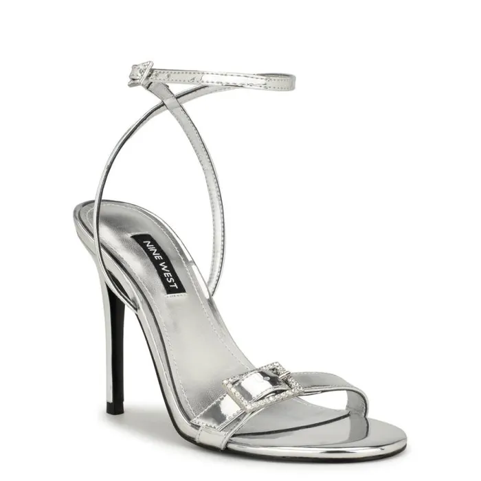 Moras Dress Sandals Silver Women Nine West Sandals Moras Dress Sandals Silver Women Nine West Sandals