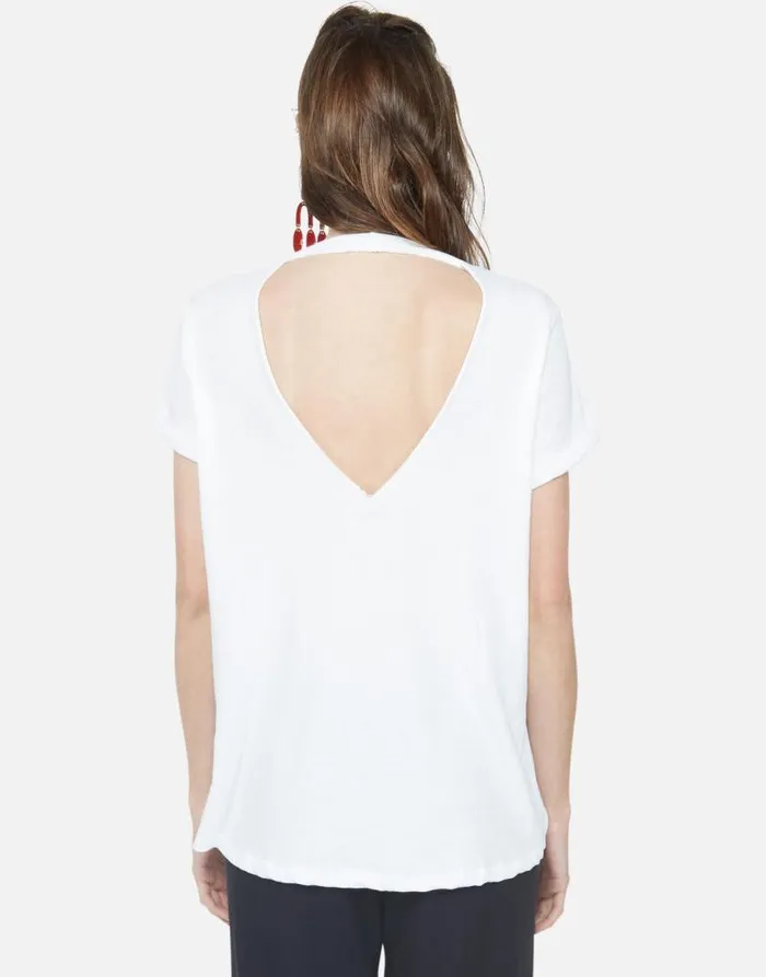 Moxie Skull Crest White Women Lauren Moshi Short Sleeve