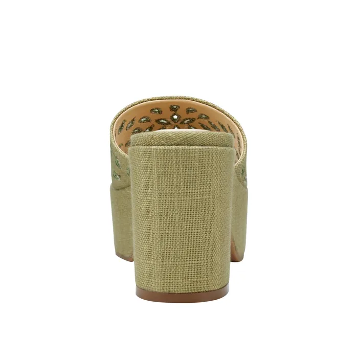 Mules and Slides Foreva Platform Slide Sandal Green 8211 Marc Fisher Women