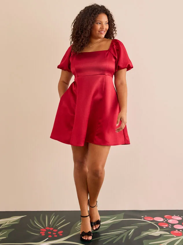 Nadia Satin Dress Wine Women Altar039d State Dresses