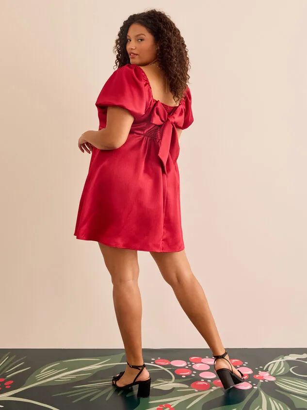 Nadia Satin Dress Wine Women Altar039d State Dresses