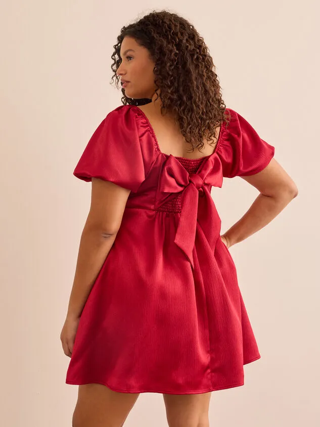 Nadia Satin Dress Wine Women Altar039d State Dresses