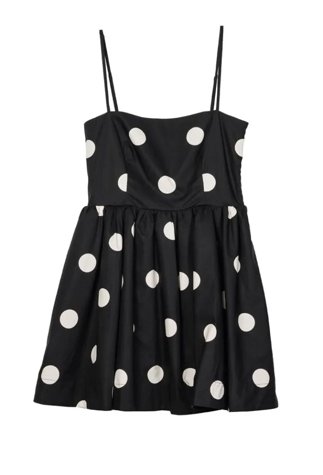 Nadine Polka Dot Mini Dress Women Ciao Lucia Mini Dresses