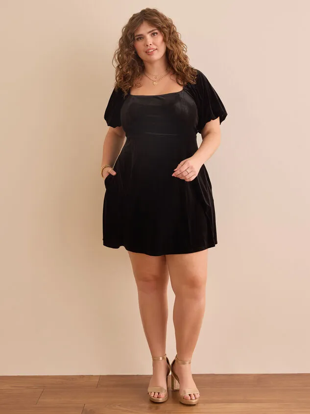 Naomi Velvet Dress Black Women Altar039d State Dresses