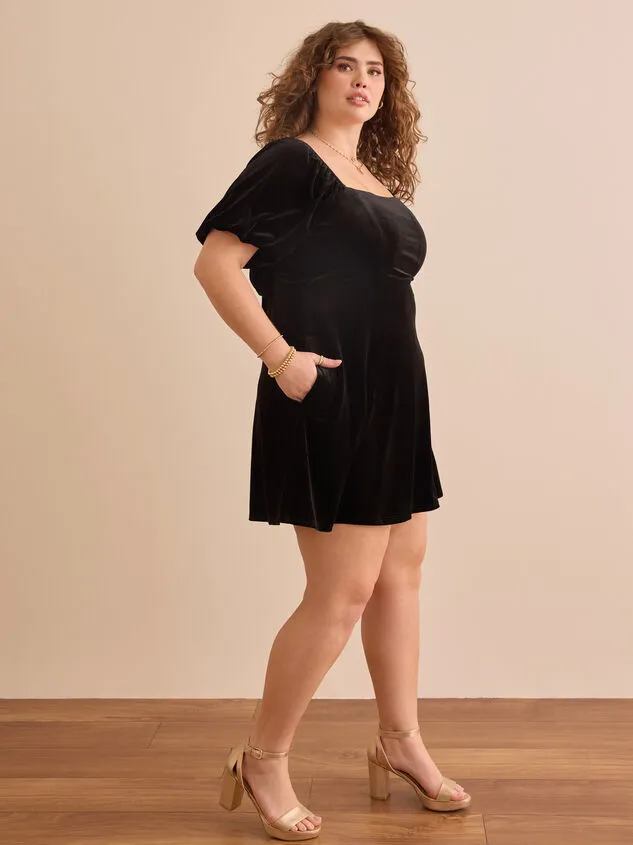 Naomi Velvet Dress Black Women Altar039d State Dresses