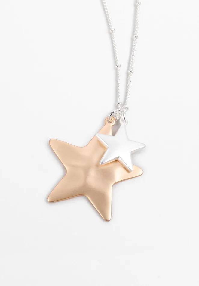 Necklaces Women Hush Anna Star Pendant Silvergold