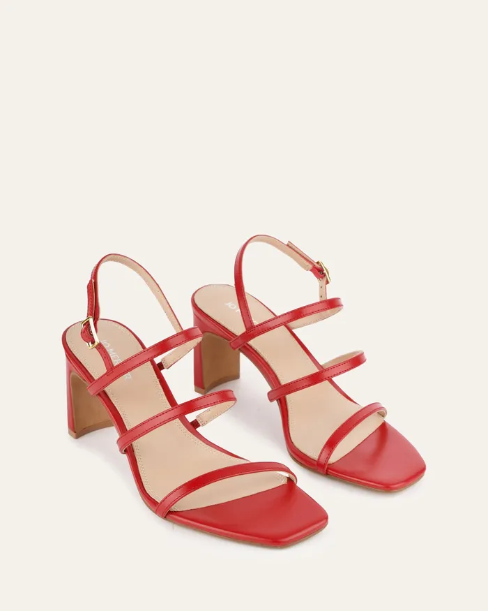 Nix mid heel sandals salsa leather MID HEELS jomercer Women Nix mid heel sandals salsa leather MID HEELS jomercer Women