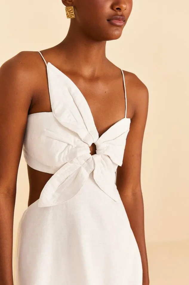 OffWhite Flower Maxi Dress Women FARM Rio Maxi Dresses