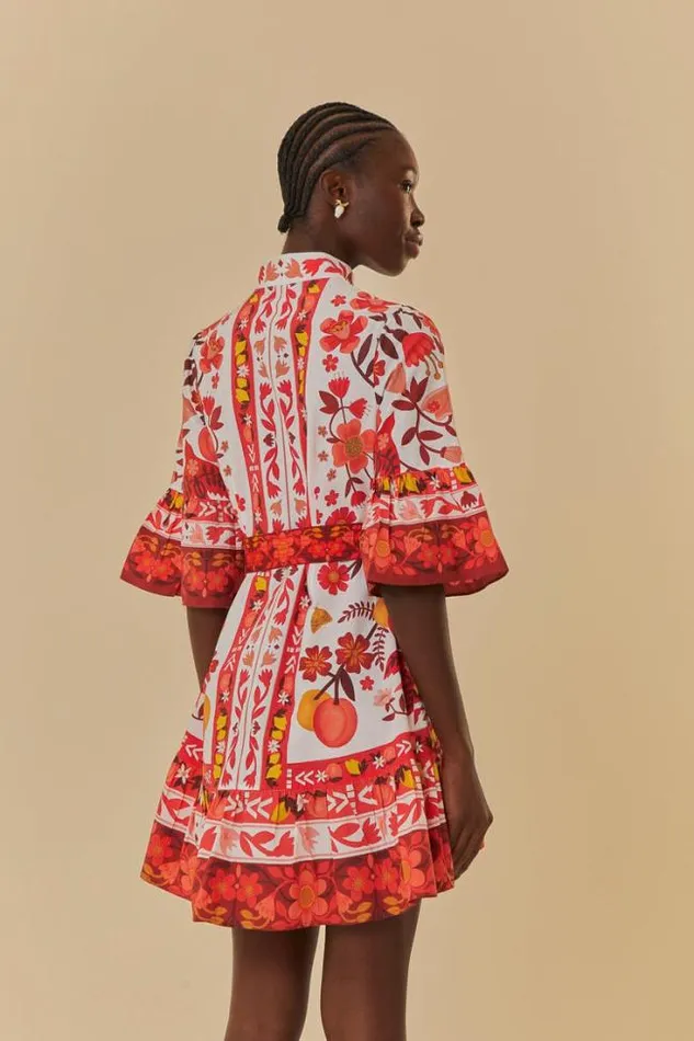 OffWhite Romantic Orchard Mini Dress Women FARM Rio Mini Dresses