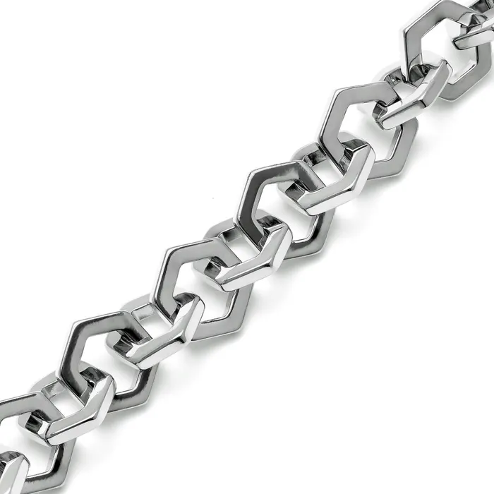 Olivia Burton Bracelets Women Honeycomb Silver Link Bracelet