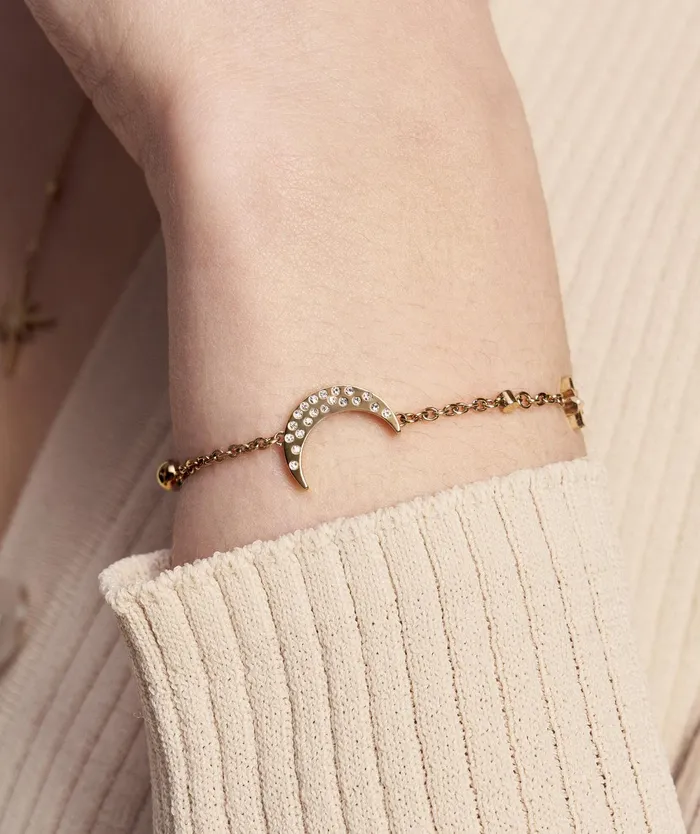 Olivia Burton Bracelets Women North Star and Moon Gold Bracelet