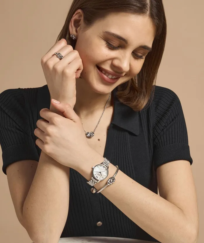 Olivia Burton Classic Watches Women 30mm White and Silver Bracelet Watch