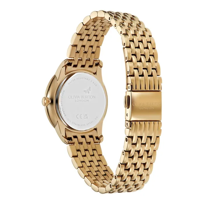 Olivia Burton Classic Watches Women 32mm Swirl Sage Green and Gold Bracelet Watch