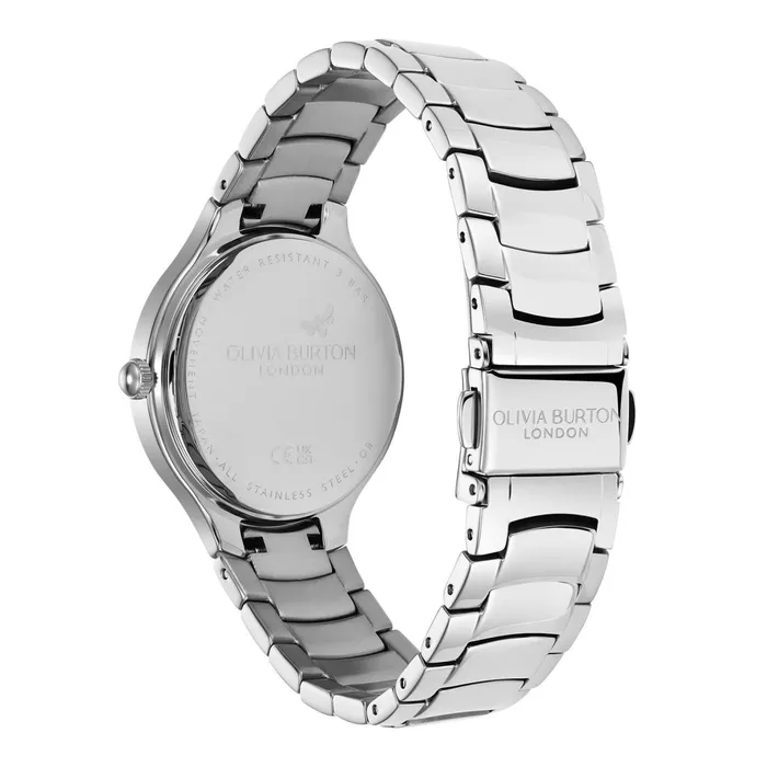 Olivia Burton Classic Watches Women 34mm Lea Light Blush and Silver Bracelet Watch