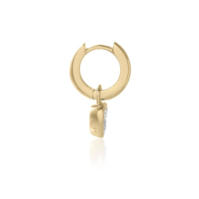 Olivia Burton Earrings Women Gold Heart Huggie Hoops