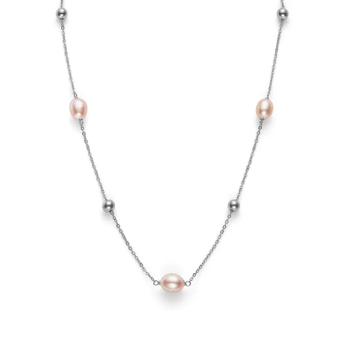 Olivia Burton Necklaces Women By The Sea Pearl Silver Tone Necklace