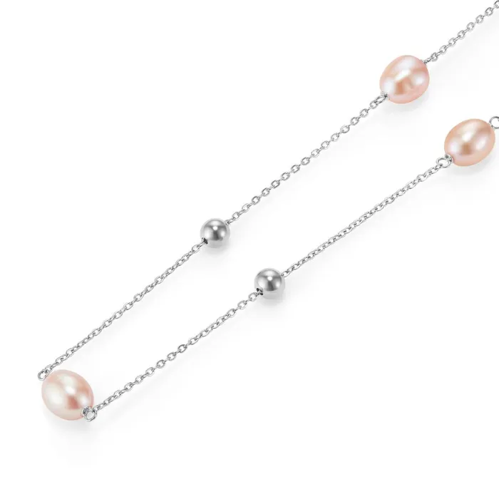Olivia Burton Necklaces Women By The Sea Pearl Silver Tone Necklace