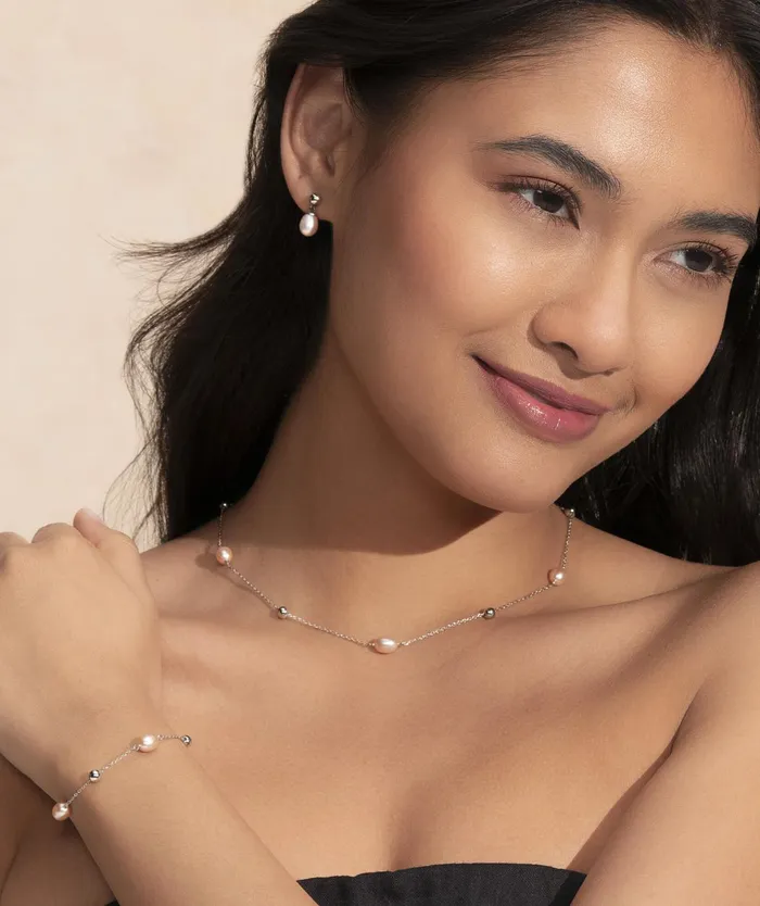 Olivia Burton Necklaces Women By The Sea Pearl Silver Tone Necklace