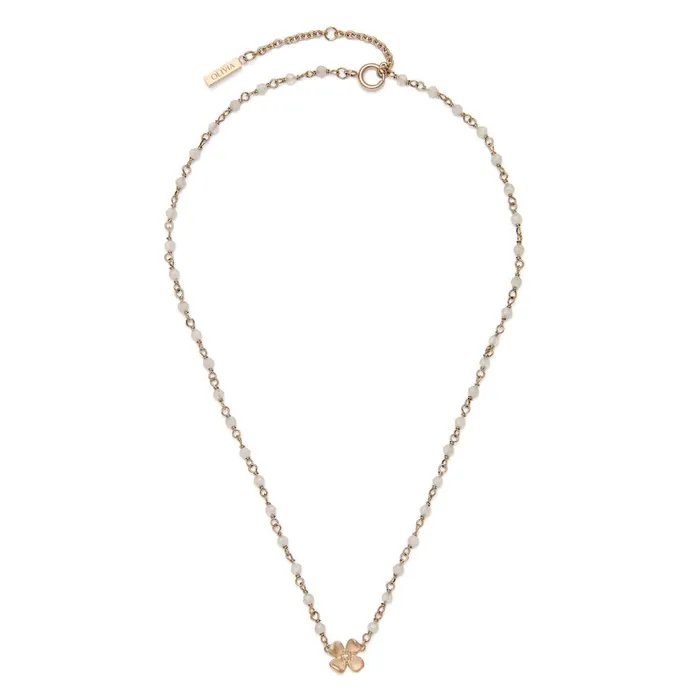 Olivia Burton Necklaces Women Dogwood Rose Gold Plated Beaded Charm Necklace