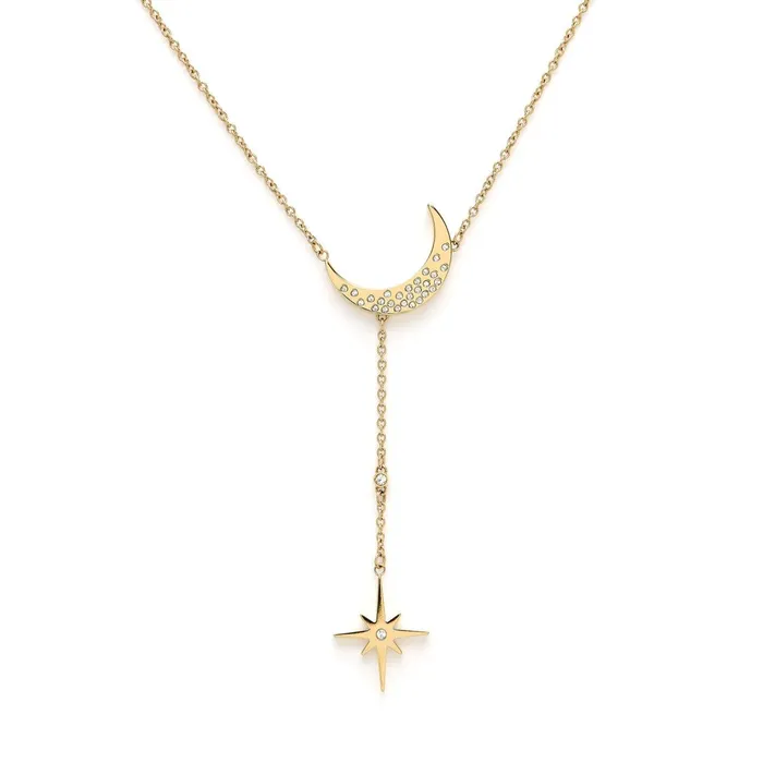 Olivia Burton Necklaces Women North Star and Moon Gold Necklace