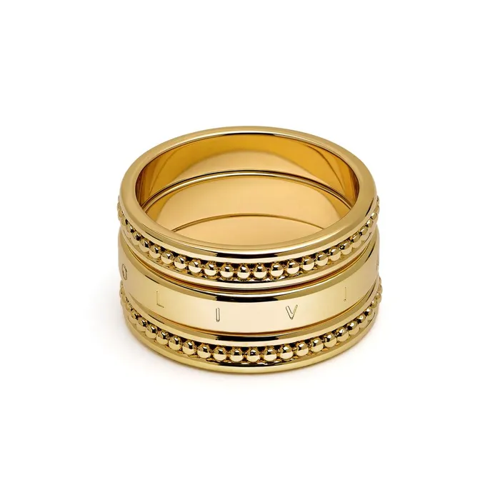 Olivia Burton Rings Women Ever Stacked Gold Plated Rings M