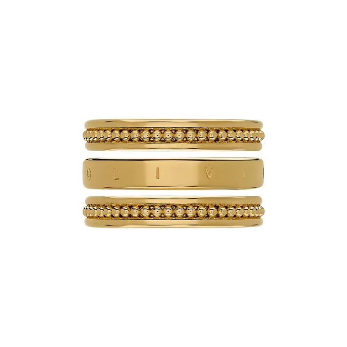Olivia Burton Rings Women Ever Stacked Gold Plated Rings M
