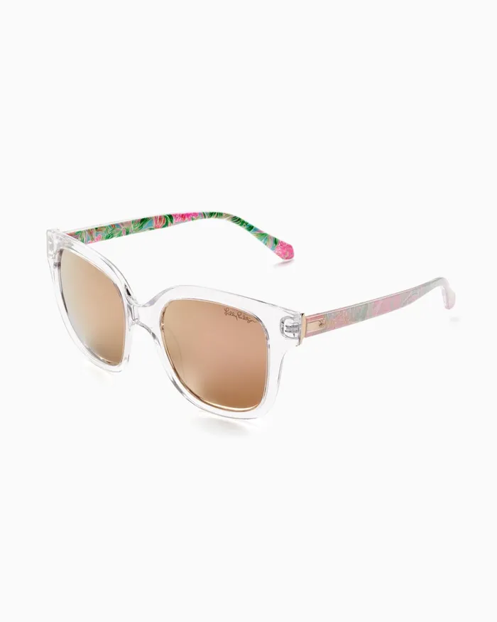 One Size Fits All Gifts Home and GiftsWomen Lilly Pulitzer Aura Sunglasses Crystal Clear Coming In Hot