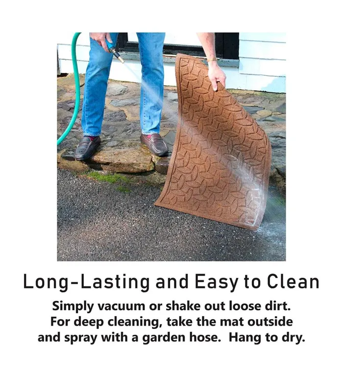 Outdoor Living Waterhog Cable Weave Doormat Plow and Hearth Doormats and Boot Trays