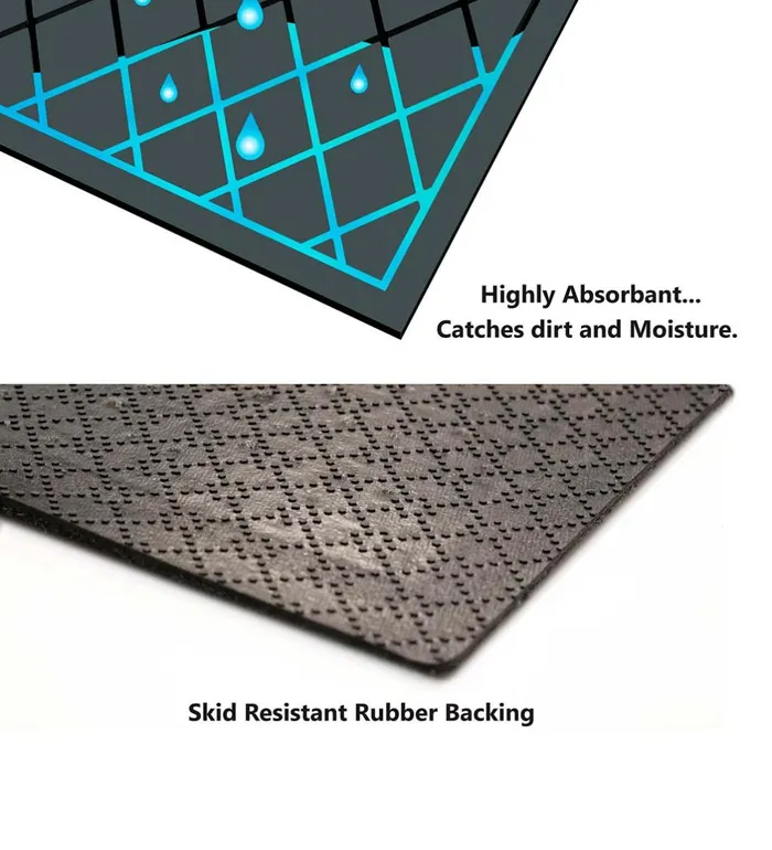 Outdoor Living Waterhog Cable Weave Doormat Plow and Hearth Doormats and Boot Trays