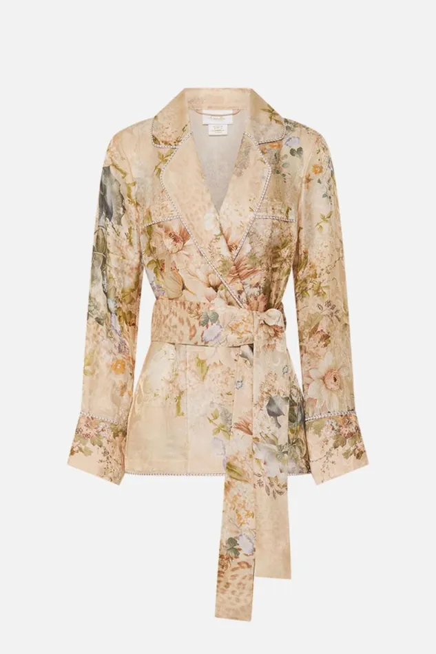PAJAMA SUIT JACKET ADORNED IN ANTIQUITY Adorned In Antiquity Womens Camilla Jackets