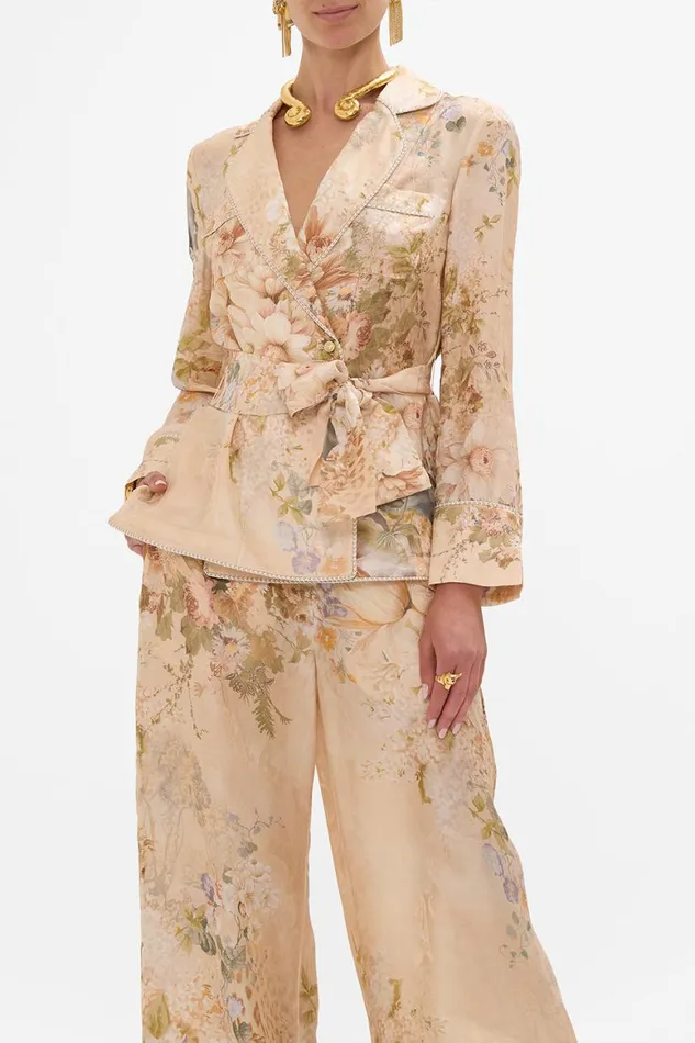 PAJAMA SUIT JACKET ADORNED IN ANTIQUITY Adorned In Antiquity Womens Camilla Jackets