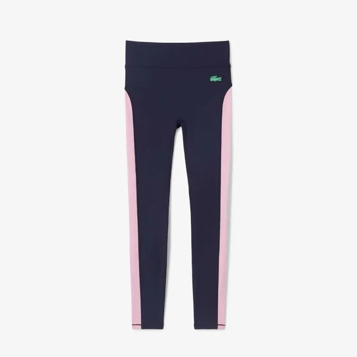 Pants and Leggings Women Lacoste Women039s Lacoste X Bandier All Motion Colorblock Leggings Abysm Blue Hde