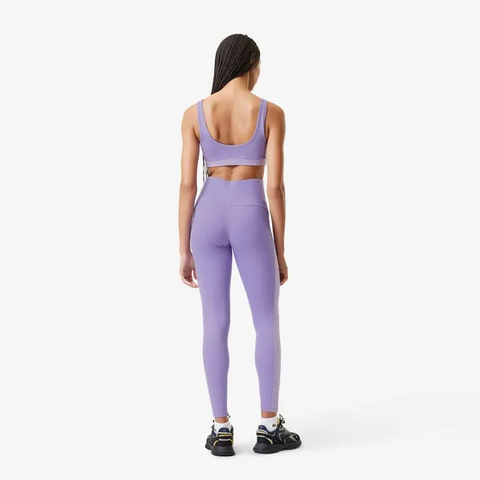Pants and Leggings Women Lacoste Women039s Lacoste X Bandier All Motion Colorblock Leggings Purple Ix7