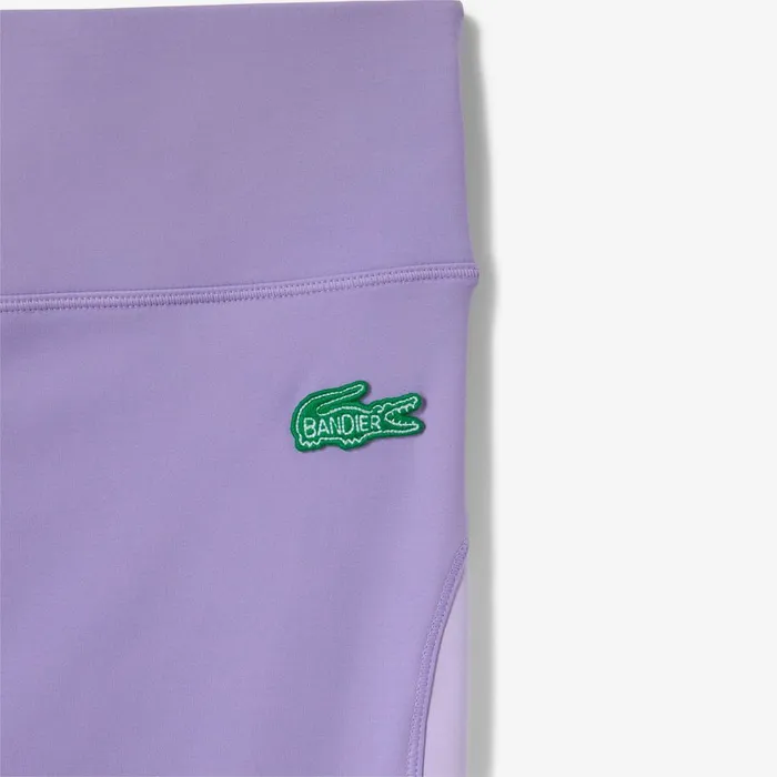 Pants and Leggings Women Lacoste Women039s Lacoste X Bandier All Motion Colorblock Leggings Purple Ix7
